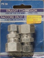 Plumb shop straight compression for 5/8 Bm