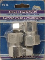 2 packs Plumb shop angle compression for