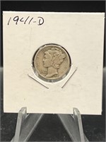 90% Silver Mercury Head Dime 1941-D