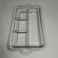 Candlewick relish tray