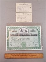 10ct Pennsylvania Railroad Stock Certificates +