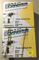 2 Utilifoam foam sealant kits