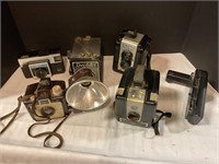 Lot  of vintage cameras