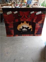 FAUX CHRISTMAS FIREPLACE AND CLAY BOARD