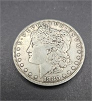 1880 Morgan Silver Dollar,  unc-60