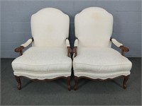 2x The Bid Century Oversized Upholstered Chairs