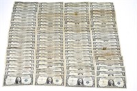 (100) $1 Silver Certificates