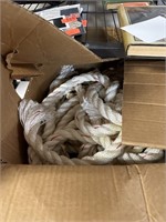 LARGE BOX OF HEAVY ROPES