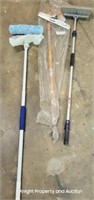 3 Adjustable Broom, Mop, Window Cleaners
