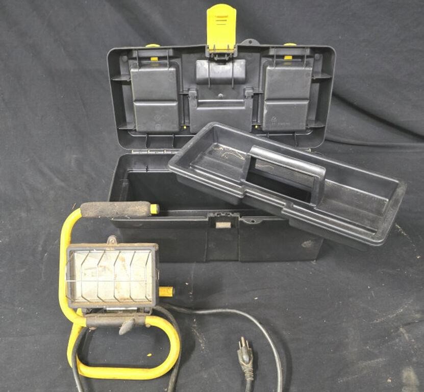 Stanley tool chest and portable work light