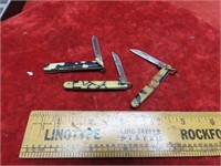 (3)Vintage folding pocket knives.