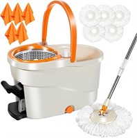 MASTERTOP Spin Mop and Bucket Set  Floor Cleaner