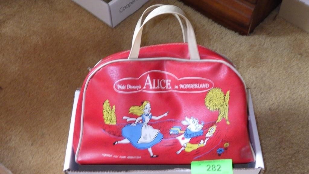 VINTAGE ALICE IN WONDERLAND BAG (NEEDS CLEANED)