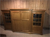 Modern Oak 3Pc Enterainment Center-Cabinet Only