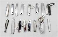 (16) Vintage Keychain/Folding Pocket Knives