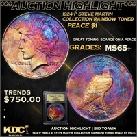 ***Auction Highlight*** 1924-p Peace Dollar Steve