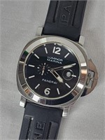 Men's designer style wrist watch marked on case