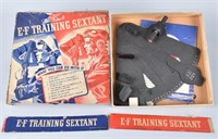 WW2 E-F TRAINING SEXTANT, BOXED