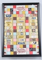 1915 LITTLE SHOPPERS ADVERTISING GAME BOARD