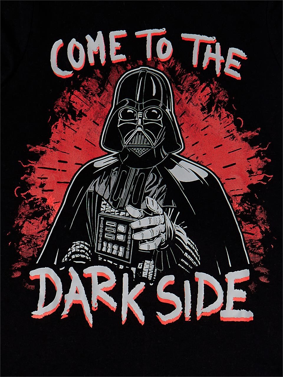 Sz 8 Black Darth Vader Boys Hooded Shirt A8