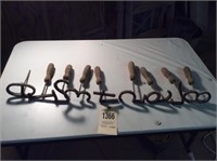 Group of branding irons (0 thru 8) for #9 use #6