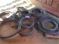 Numerous rolls of wire