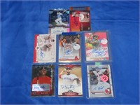 8 Autographed Baseball Cards