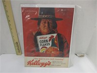Vintage 1962 Kellogg's cornflakes poster