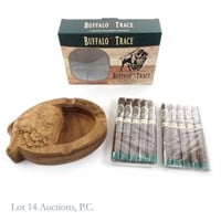 2 Buffalo Trace Churchill Cigar 5-Packs w/ Ashtray
