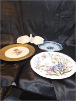 Antique platter / plate set includes