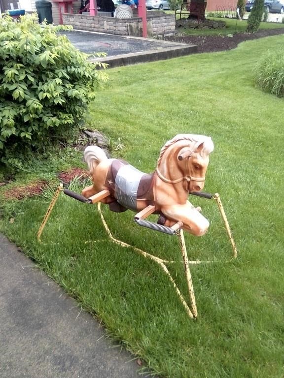 Old toy rocking horse some wear