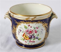 19th Century English Porcelain Twin Handled Pot