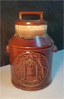 Bicentennial brown drip jug with lid