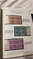Binder for postal stamps. Some stamps included