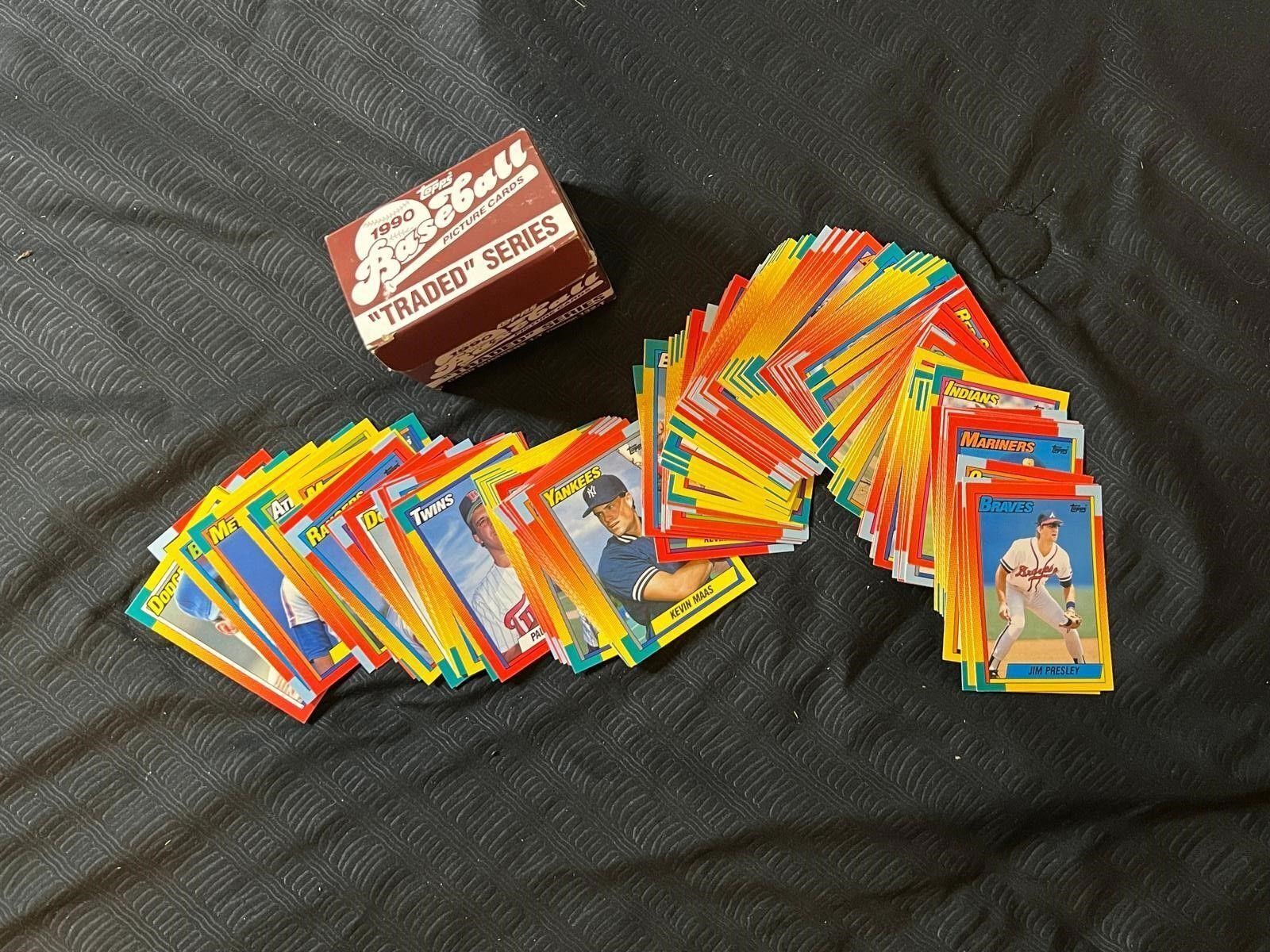 1990 Topps Baseball Picture Cards Traded Series