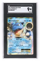 GRADED BLASTOISE EX POKEMON CARD