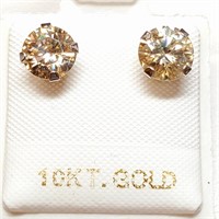 Certified 10K  Moissanite(1.5ct) Earrings