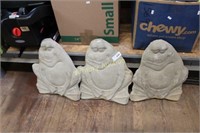 CHOICE OF CONCRETE FROG YARD DECORATIONS (3)