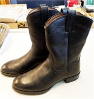 ARIAT Black Leather Cowboy Boots 9D New