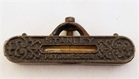 STANLEY Cast Iron String Level Tool Patented 1896