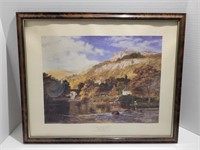 A Welsh River Scene Framed Print 21" X 18"