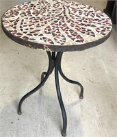 MOSAIC TILE OUTDOOR METAL TABLE
