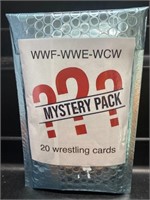 Wrestling Mystery Pack-20 Cards-Silver WWF WCW WWE