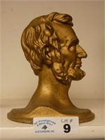 Cast Iron Lincoln Book End