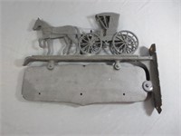 Cool Metal Horse & Buggy Wall Sign