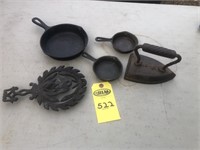 5 Cast Iron Pieces