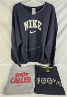 3 Nike Sports Shirts, Shot Caller, Etc Size 2xl