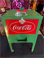 30 x 18” Coca-Cola Rolling Icebox Cooler