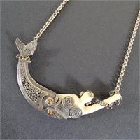 Sterling Silver Zealandia Mermaid Necklace