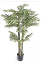 VEVOR 5.5Ft Artificial Gold Cane Palm Tree